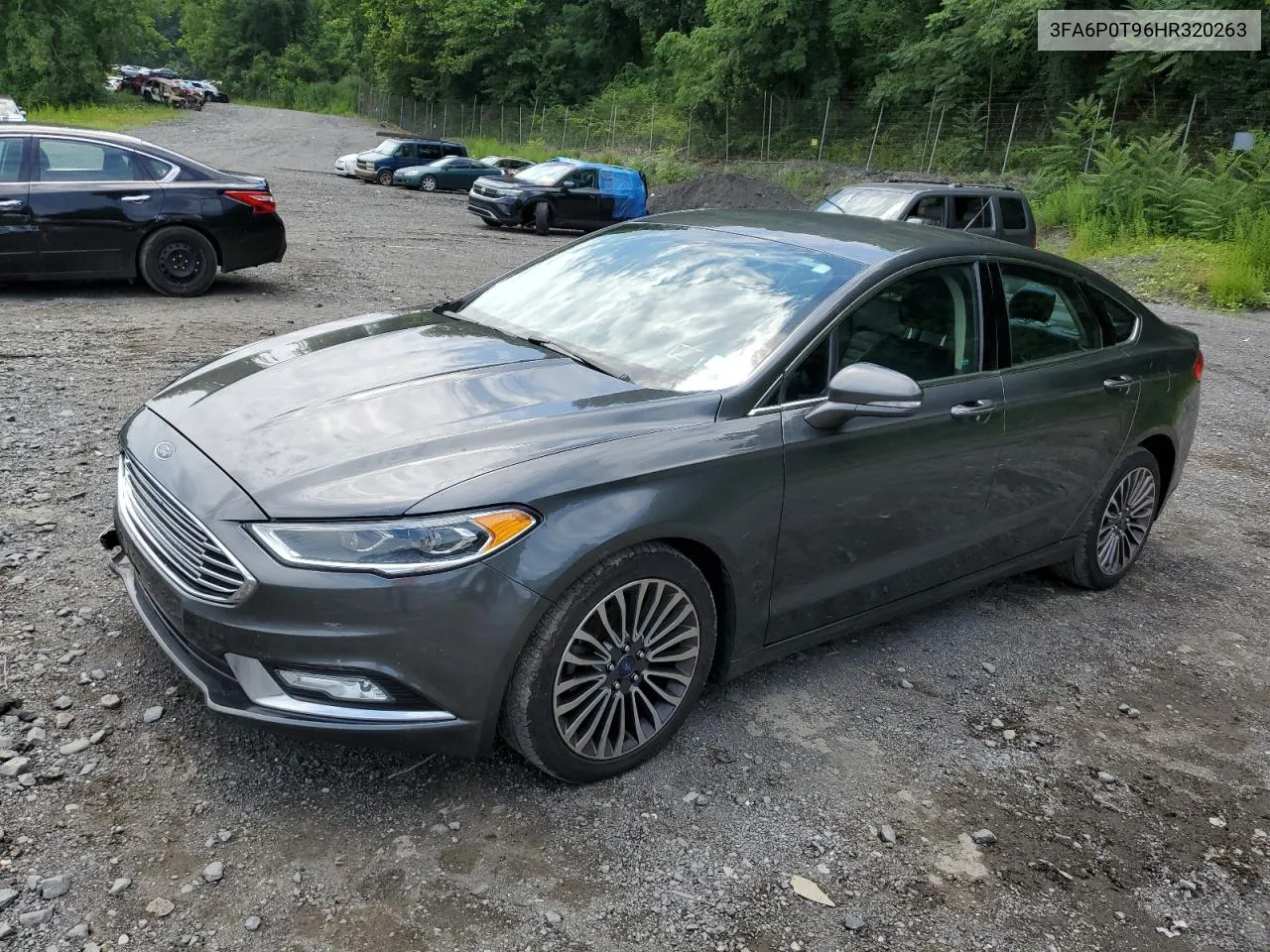 2017 Ford Fusion Se VIN: 3FA6P0T96HR320263 Lot: 63600384