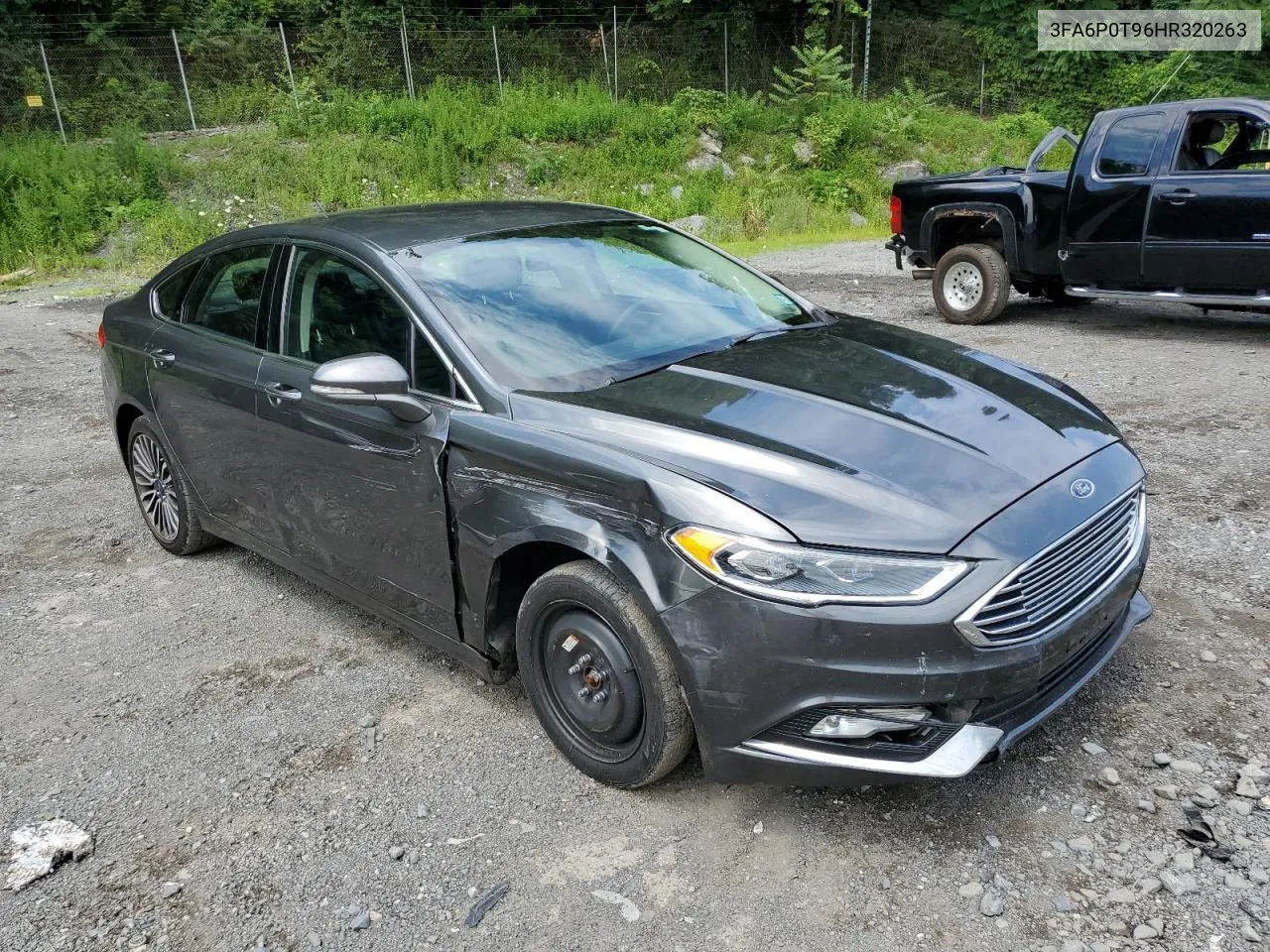 2017 Ford Fusion Se VIN: 3FA6P0T96HR320263 Lot: 63600384