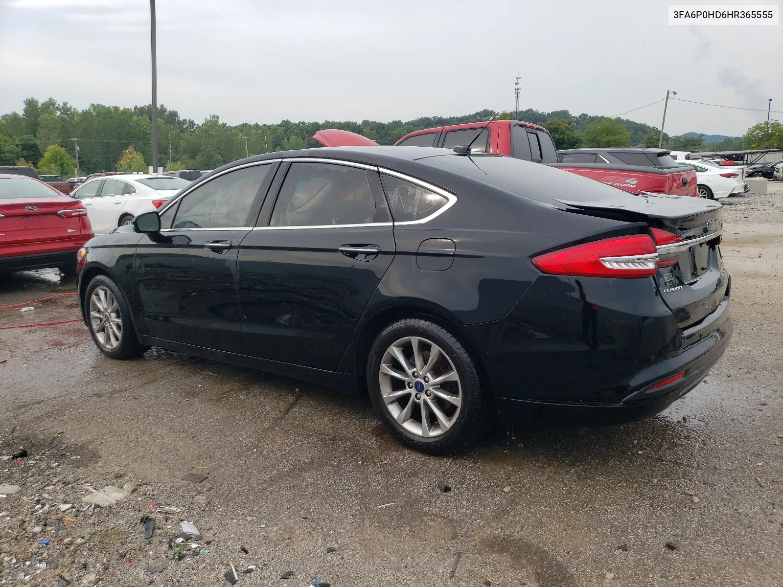 2017 Ford Fusion Se VIN: 3FA6P0HD6HR365555 Lot: 63852384