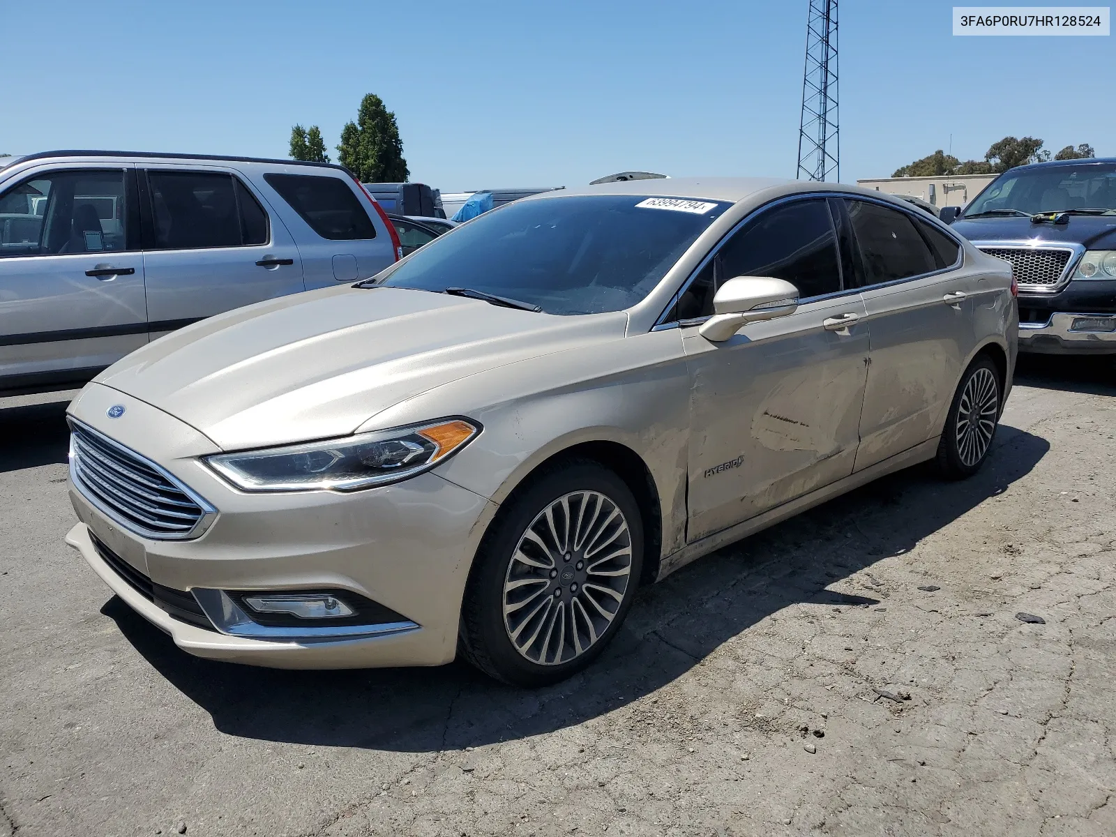 2017 Ford Fusion Titanium Hev VIN: 3FA6P0RU7HR128524 Lot: 63994794