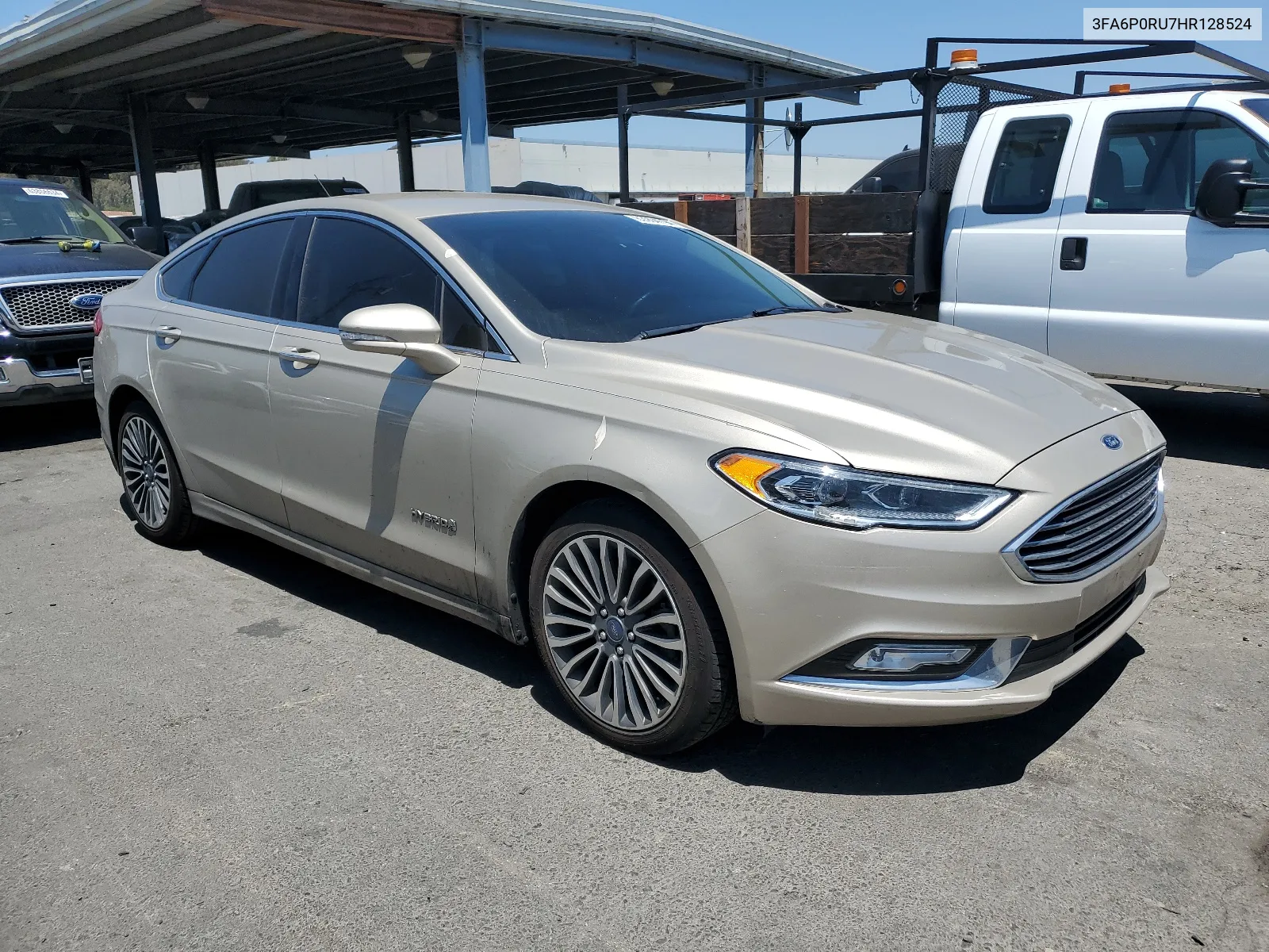 2017 Ford Fusion Titanium Hev VIN: 3FA6P0RU7HR128524 Lot: 63994794