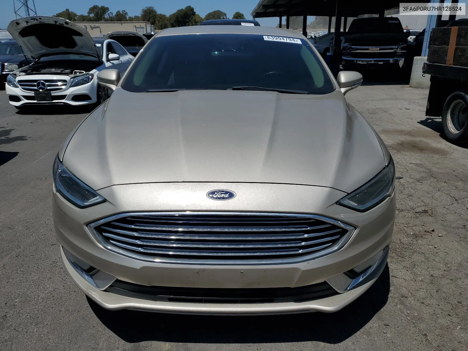 2017 Ford Fusion Titanium Hev VIN: 3FA6P0RU7HR128524 Lot: 63994794