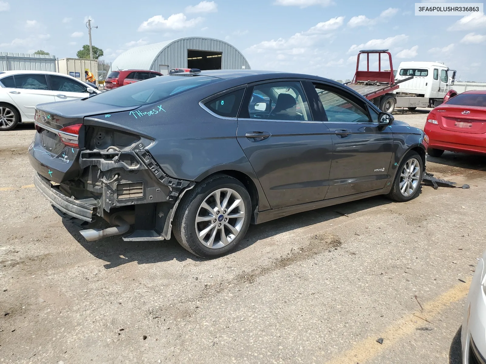 2017 Ford Fusion Se Hybrid VIN: 3FA6P0LU5HR336863 Lot: 64215524