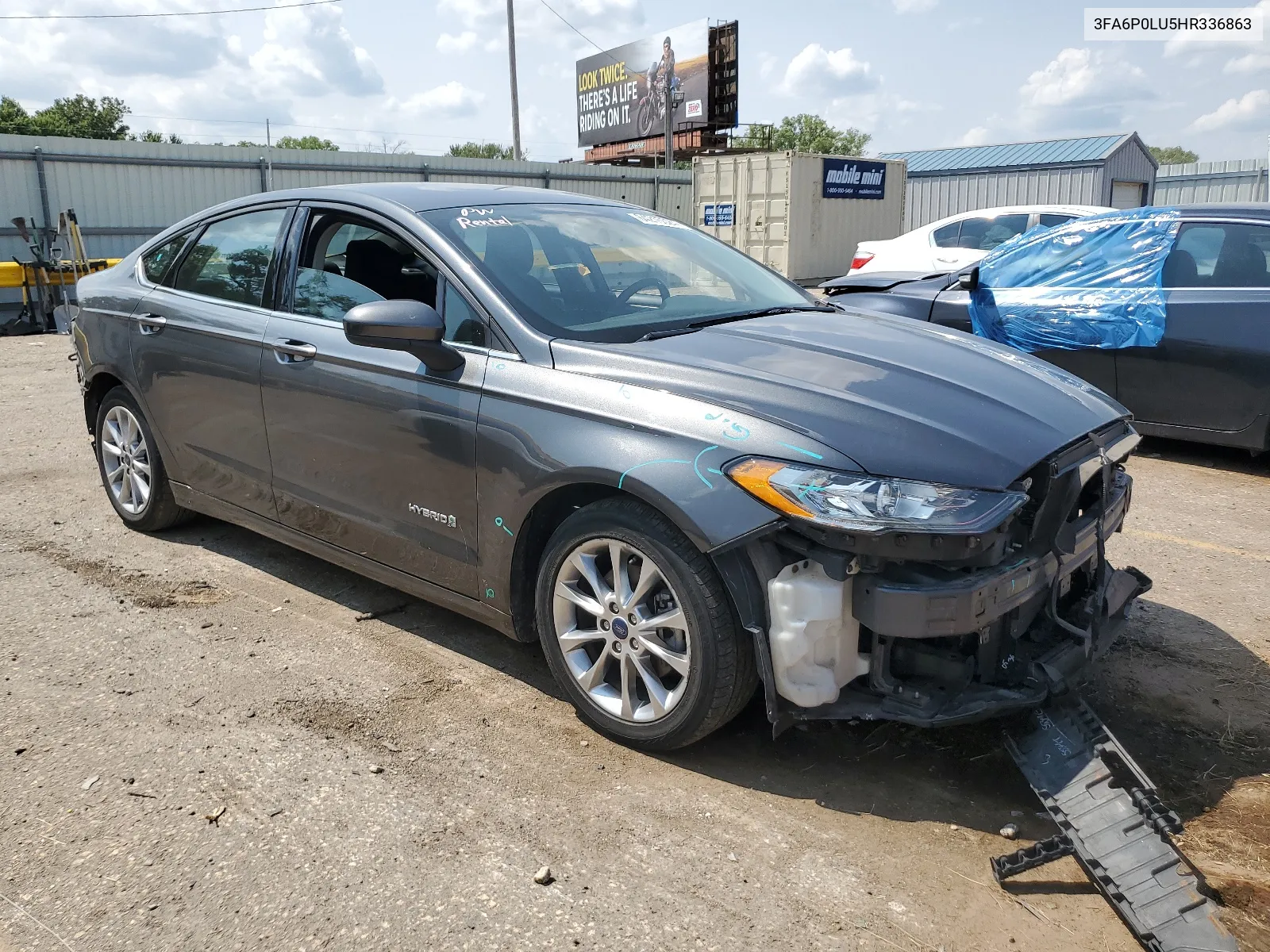 2017 Ford Fusion Se Hybrid VIN: 3FA6P0LU5HR336863 Lot: 64215524