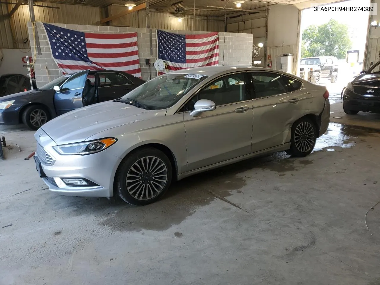 2017 Ford Fusion Se VIN: 3FA6P0H94HR274389 Lot: 64429884