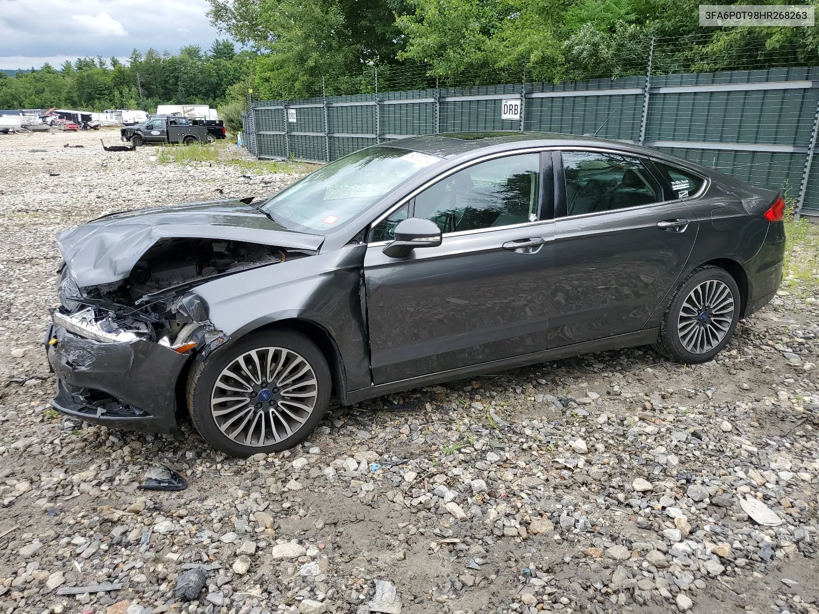 2017 Ford Fusion Se VIN: 3FA6P0T98HR268263 Lot: 64507214