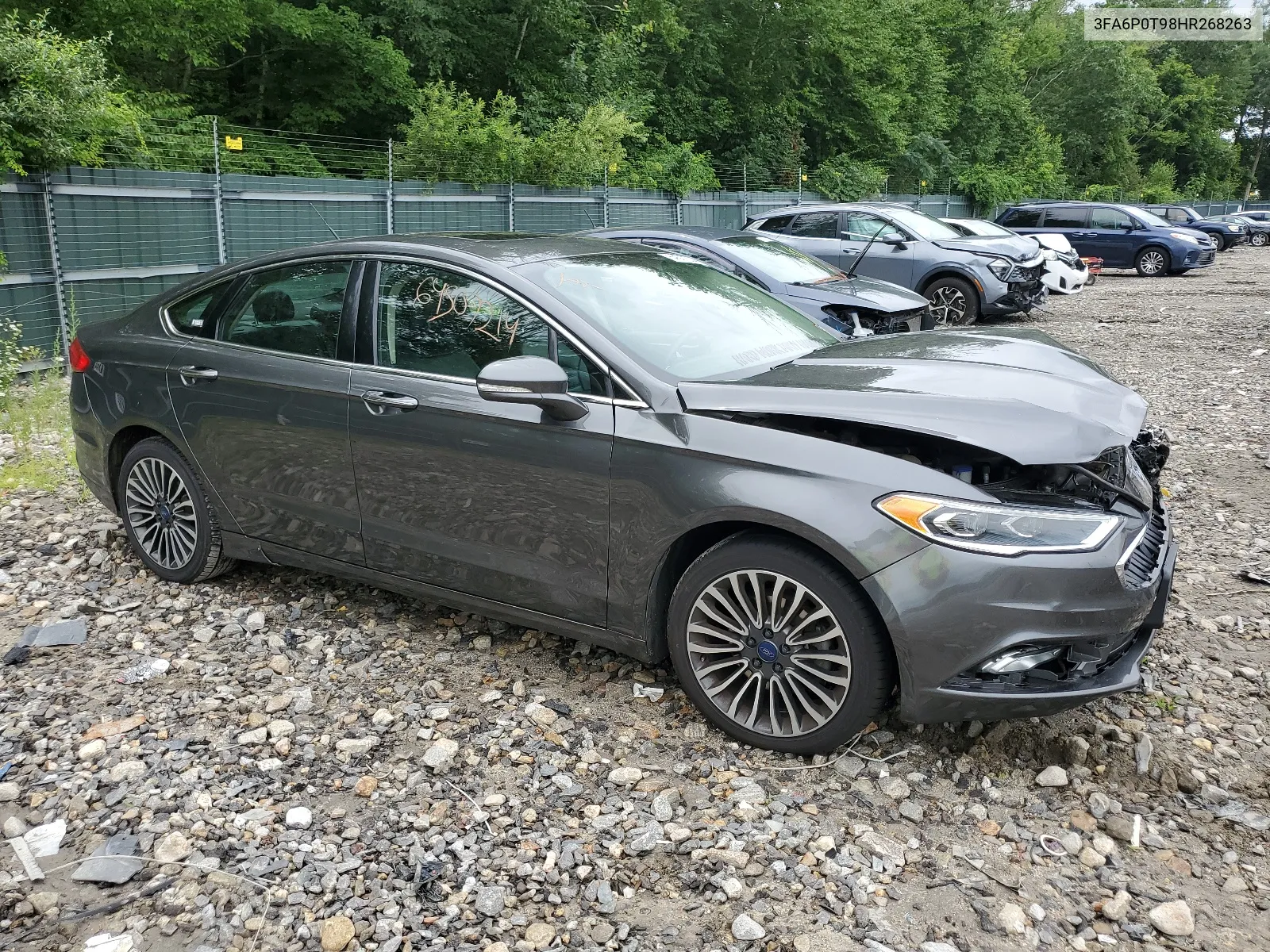 2017 Ford Fusion Se VIN: 3FA6P0T98HR268263 Lot: 64507214