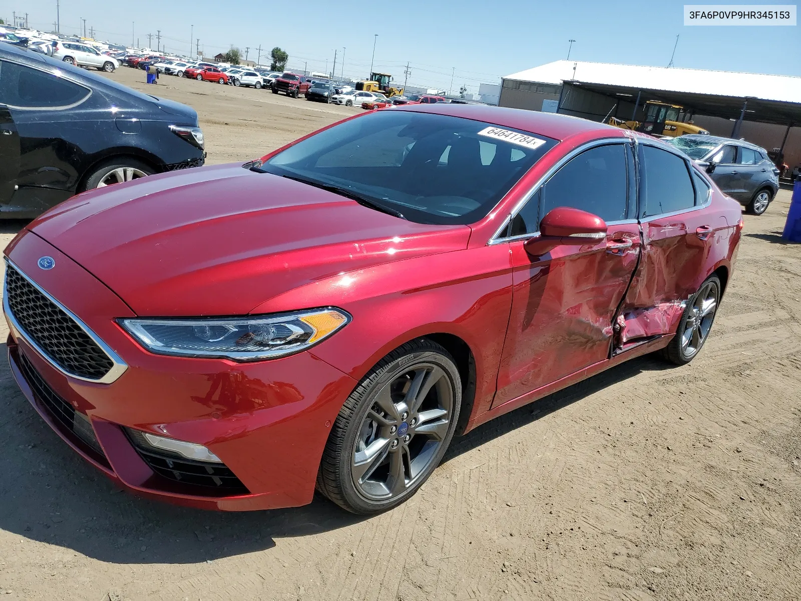 2017 Ford Fusion Sport VIN: 3FA6P0VP9HR345153 Lot: 64641784