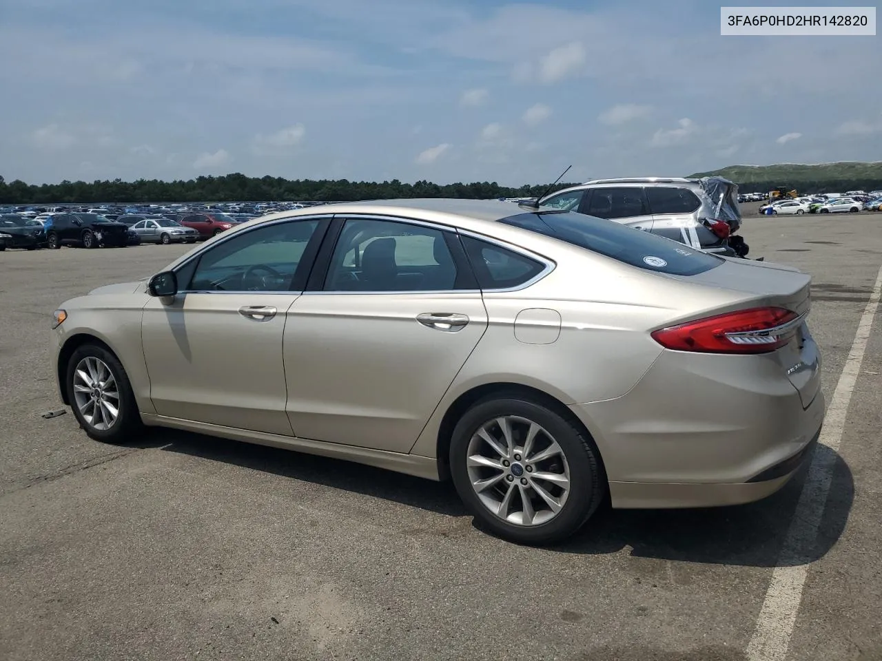 2017 Ford Fusion Se VIN: 3FA6P0HD2HR142820 Lot: 64833164