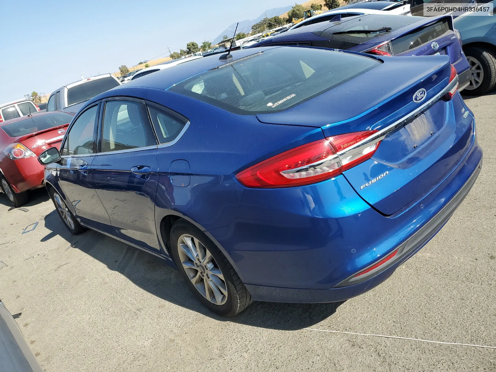 2017 Ford Fusion Se VIN: 3FA6P0HD4HR336457 Lot: 64906594