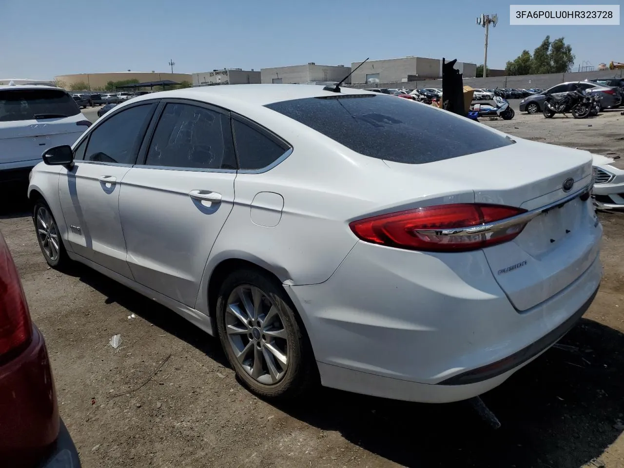 2017 Ford Fusion Se Hybrid VIN: 3FA6P0LU0HR323728 Lot: 65091024