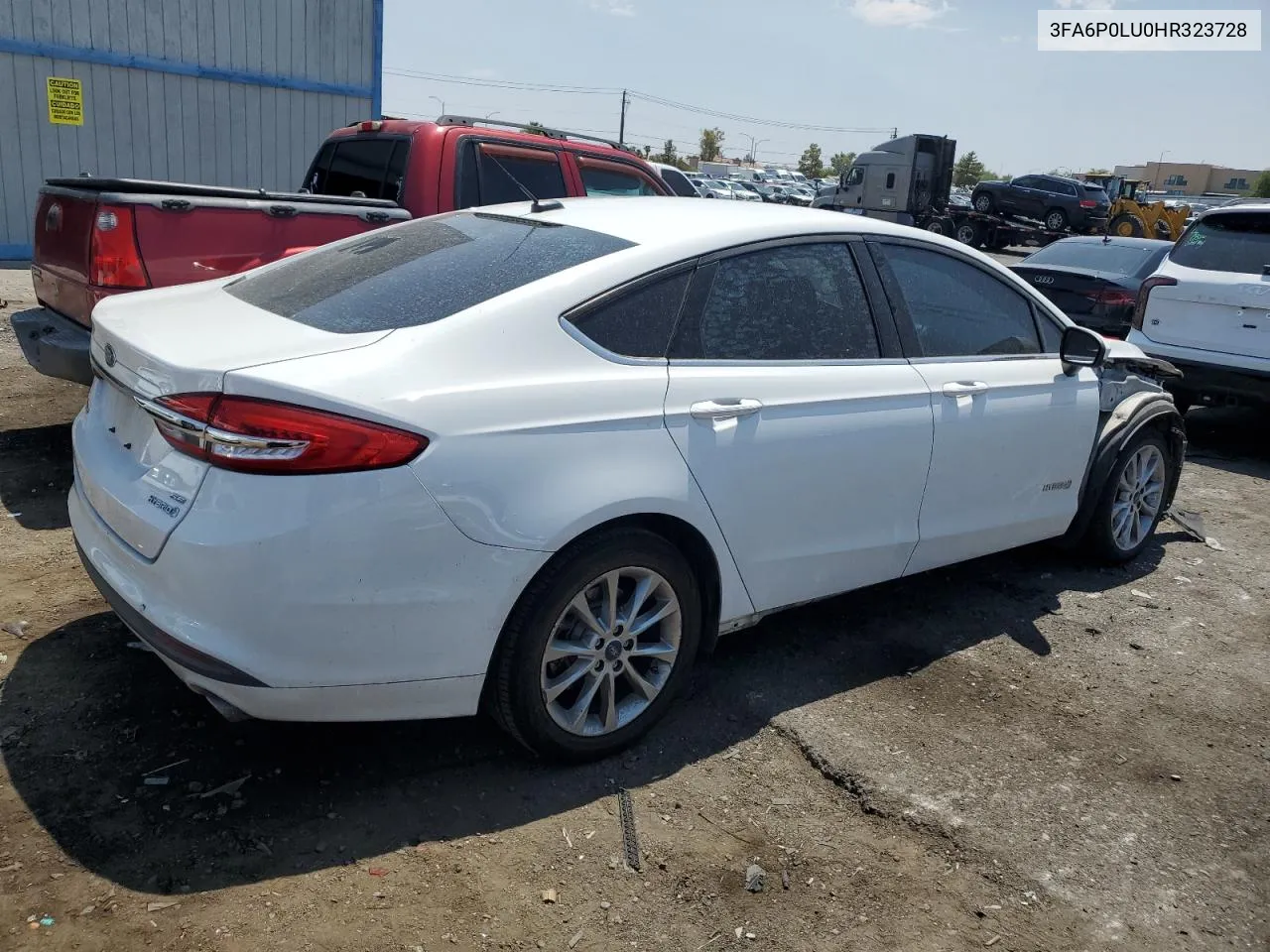 2017 Ford Fusion Se Hybrid VIN: 3FA6P0LU0HR323728 Lot: 65091024