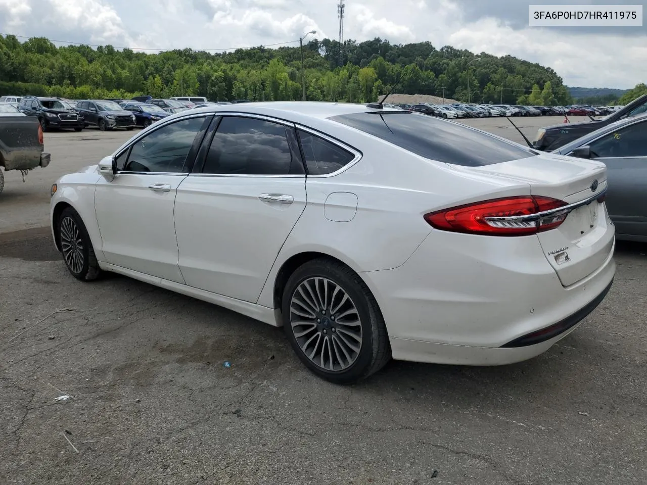 2017 Ford Fusion Se VIN: 3FA6P0HD7HR411975 Lot: 65462264