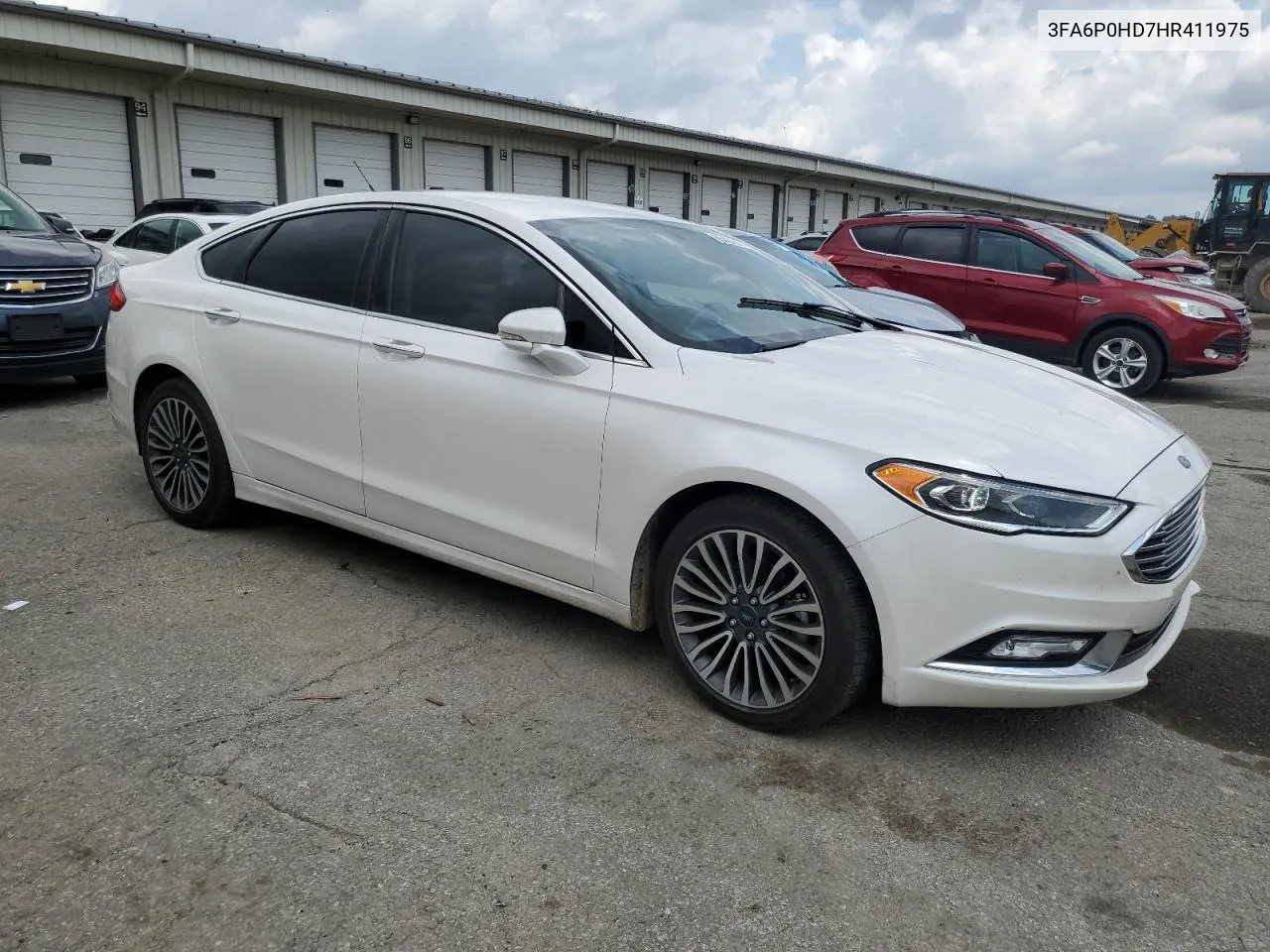 2017 Ford Fusion Se VIN: 3FA6P0HD7HR411975 Lot: 65462264