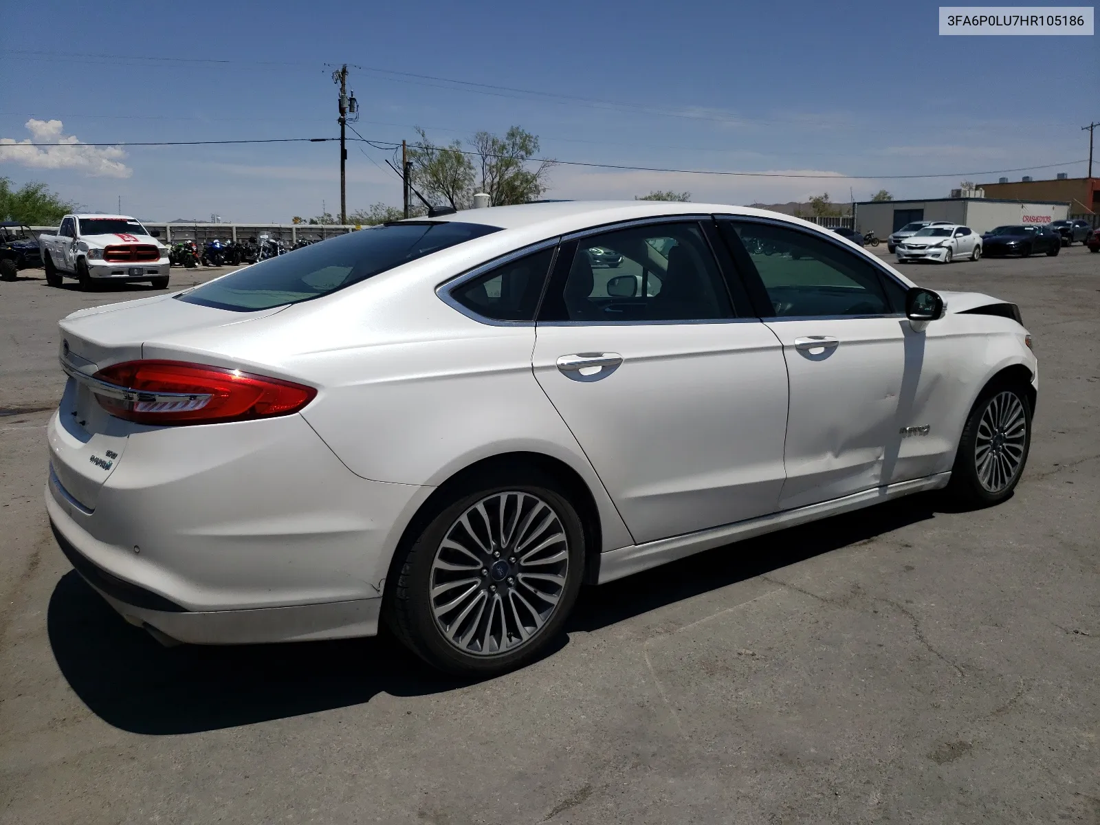 2017 Ford Fusion Se Hybrid VIN: 3FA6P0LU7HR105186 Lot: 65470104