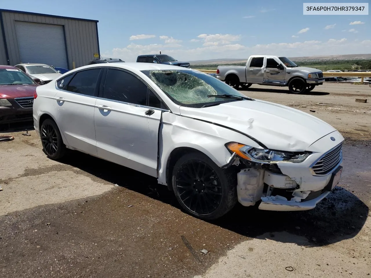 2017 Ford Fusion Se VIN: 3FA6P0H70HR379347 Lot: 65593624