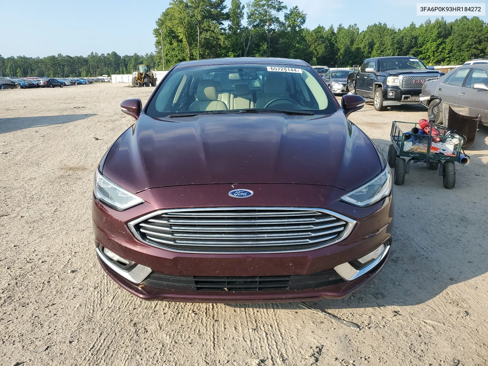 2017 Ford Fusion Titanium VIN: 3FA6P0K93HR184272 Lot: 65728144