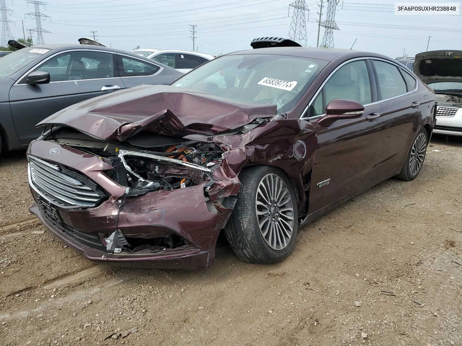 3FA6P0SUXHR238848 2017 Ford Fusion Titanium Phev