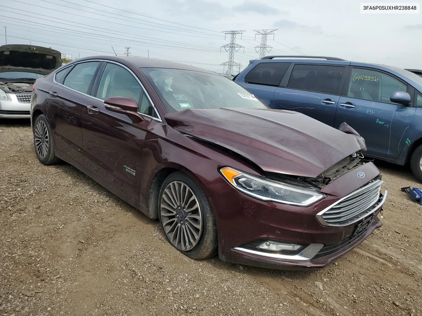 2017 Ford Fusion Titanium Phev VIN: 3FA6P0SUXHR238848 Lot: 65839774