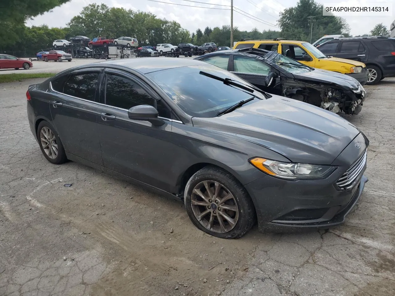 2017 Ford Fusion Se VIN: 3FA6P0HD2HR145314 Lot: 66124844