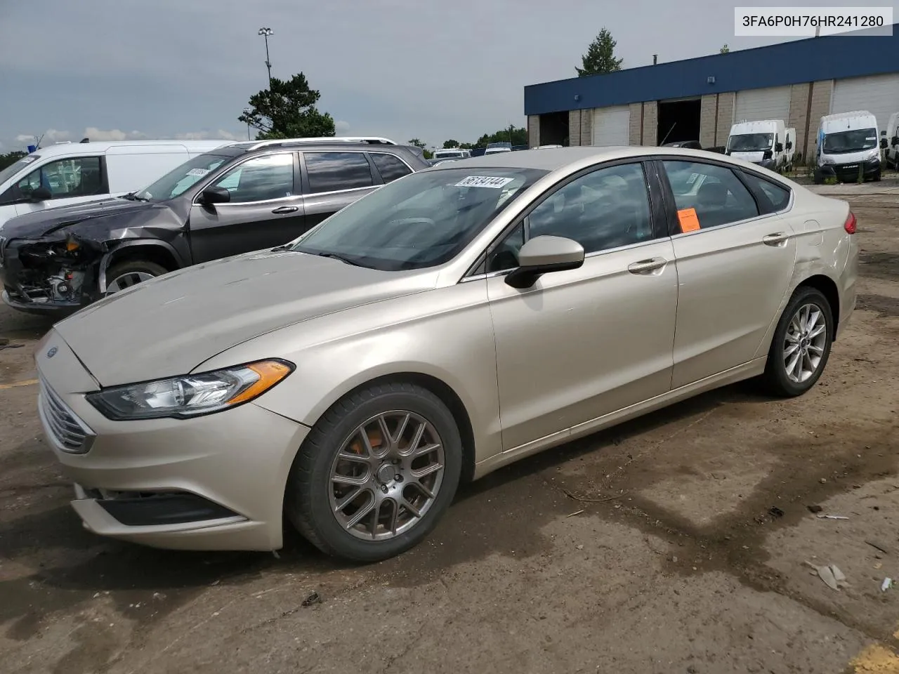 2017 Ford Fusion Se VIN: 3FA6P0H76HR241280 Lot: 66134144