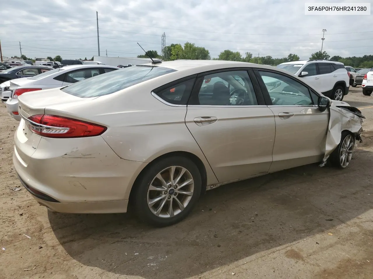 2017 Ford Fusion Se VIN: 3FA6P0H76HR241280 Lot: 66134144