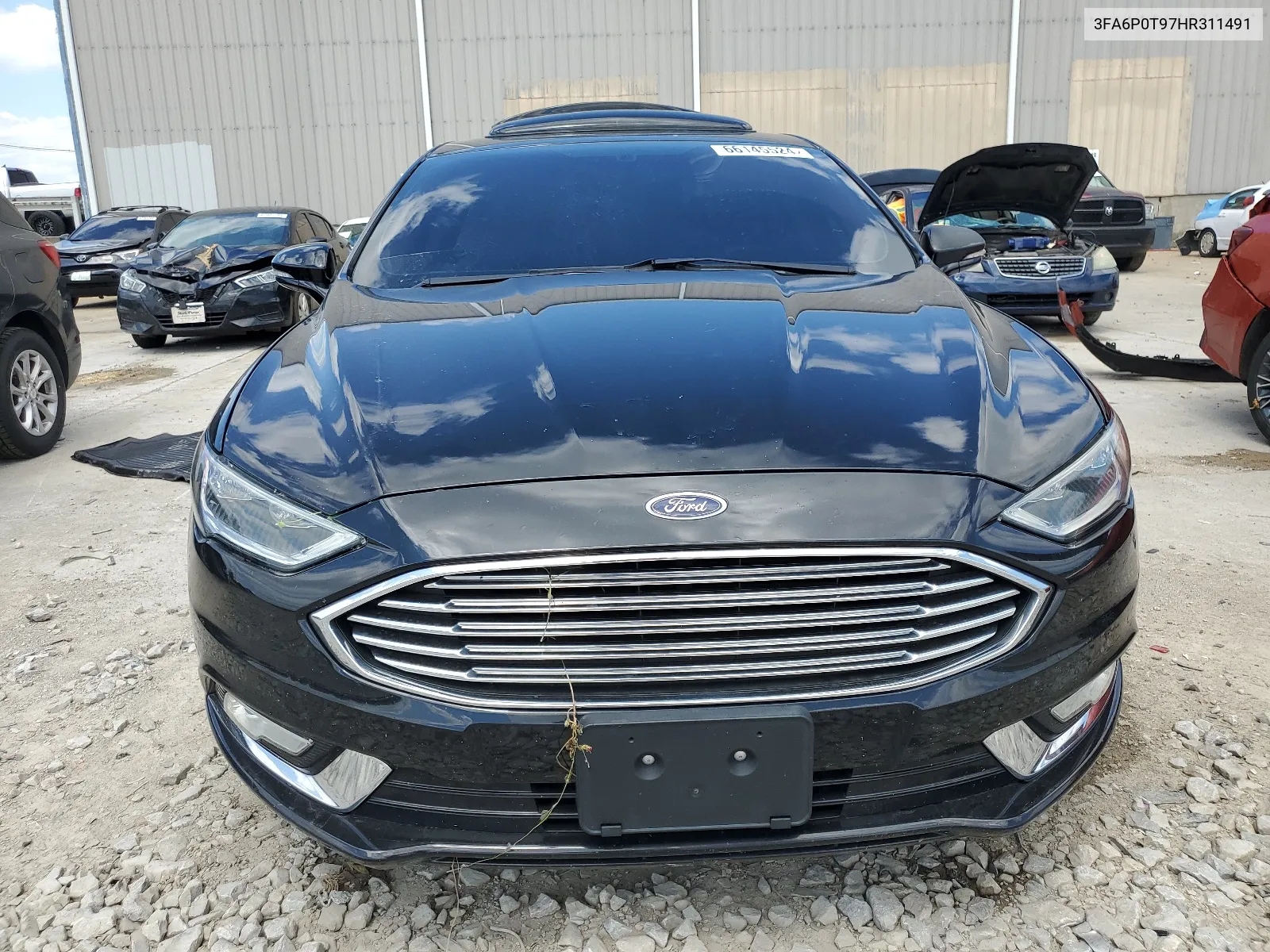 2017 Ford Fusion Se VIN: 3FA6P0T97HR311491 Lot: 66145524