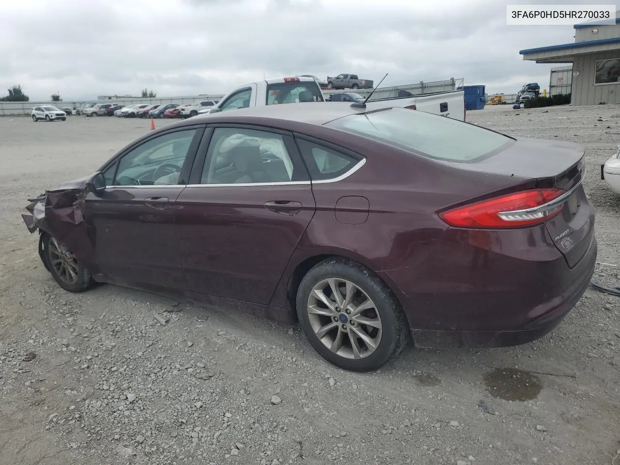 2017 Ford Fusion Se VIN: 3FA6P0HD5HR270033 Lot: 66145624