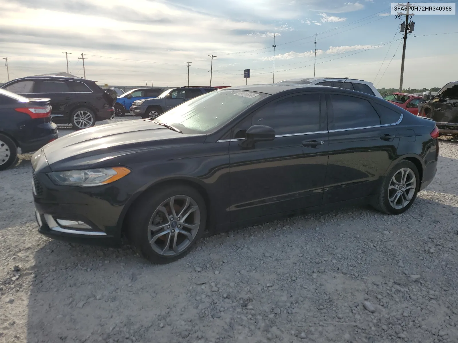 2017 Ford Fusion Se VIN: 3FA6P0H72HR340968 Lot: 66406804