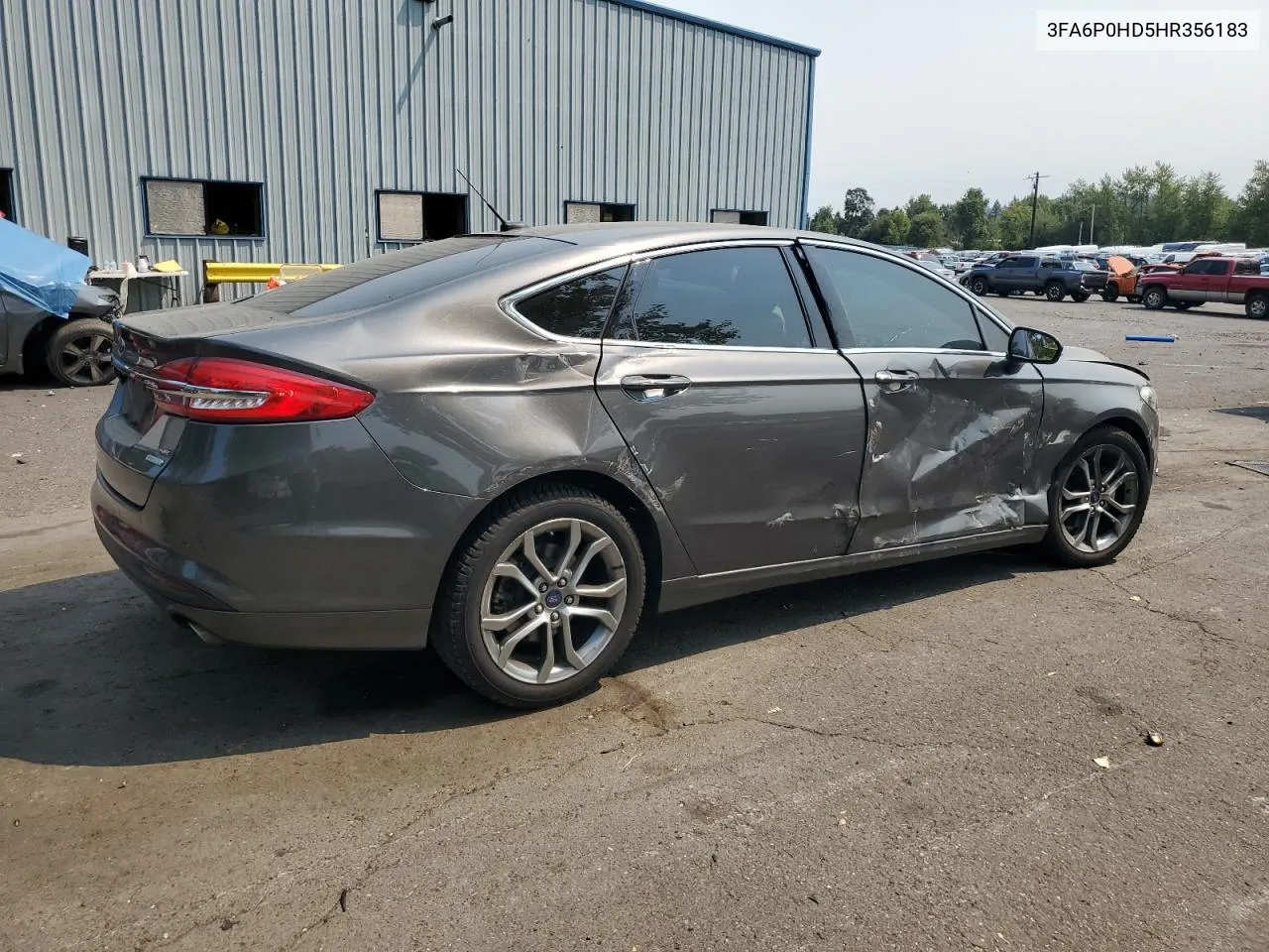 2017 Ford Fusion Se VIN: 3FA6P0HD5HR356183 Lot: 66434654