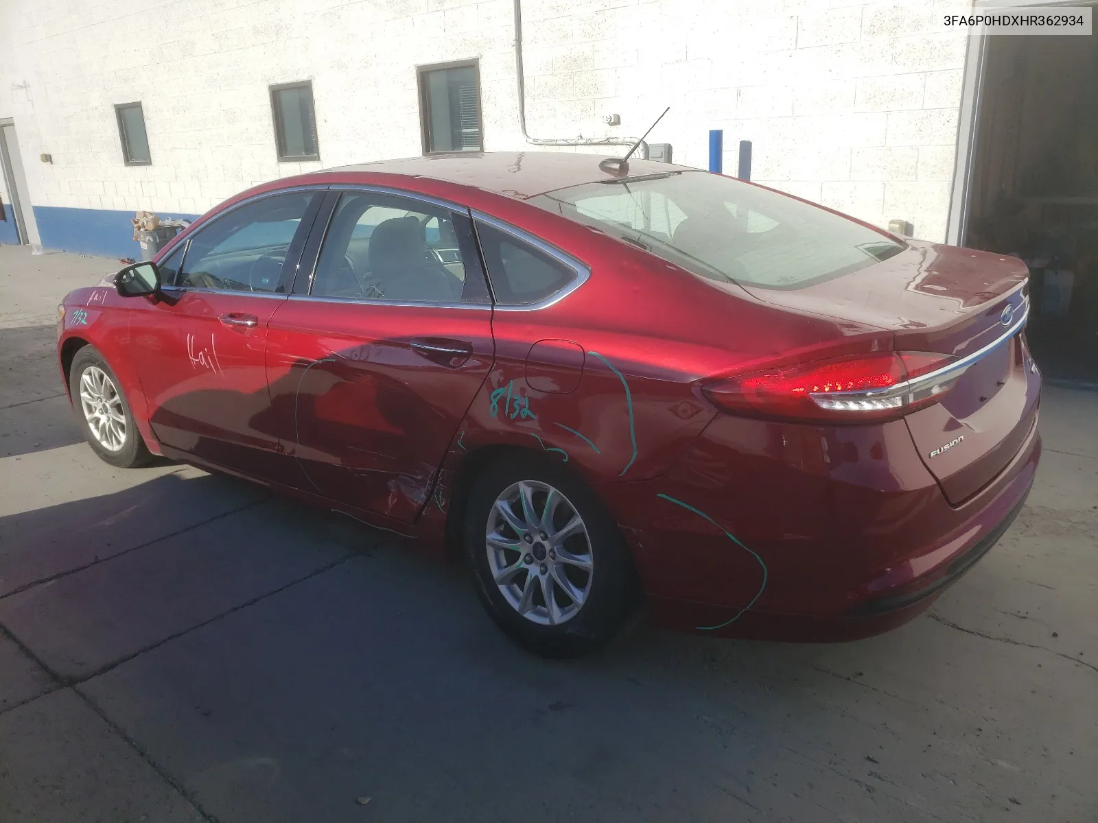 2017 Ford Fusion Se VIN: 3FA6P0HDXHR362934 Lot: 66628744