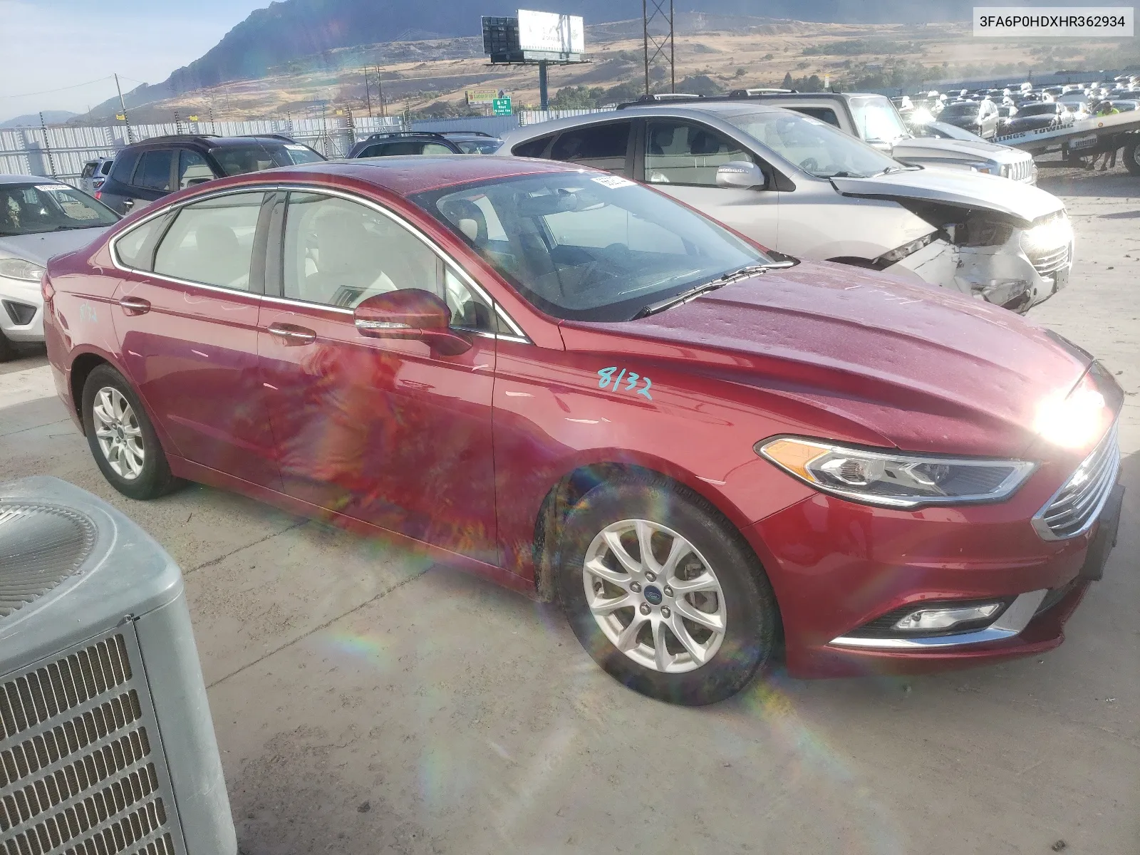 3FA6P0HDXHR362934 2017 Ford Fusion Se