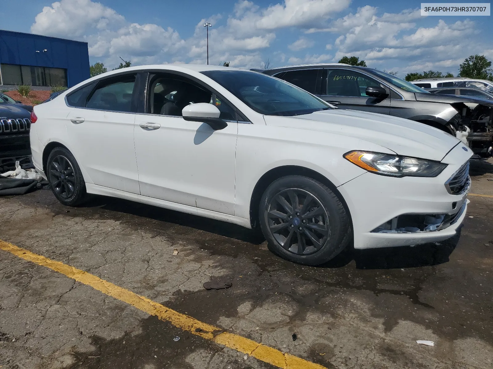 2017 Ford Fusion Se VIN: 3FA6P0H73HR370707 Lot: 66668274