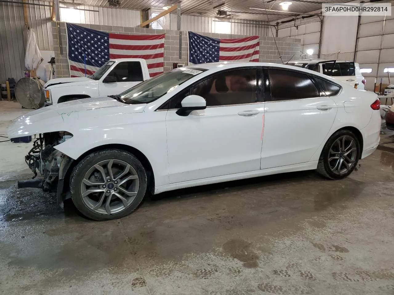 2017 Ford Fusion Se VIN: 3FA6P0HD0HR292814 Lot: 66760323