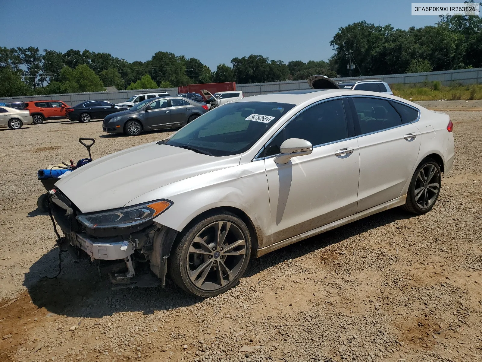 2017 Ford Fusion Titanium VIN: 3FA6P0K9XHR263826 Lot: 66798664