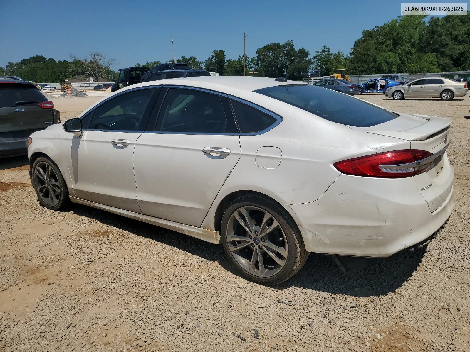 2017 Ford Fusion Titanium VIN: 3FA6P0K9XHR263826 Lot: 66798664