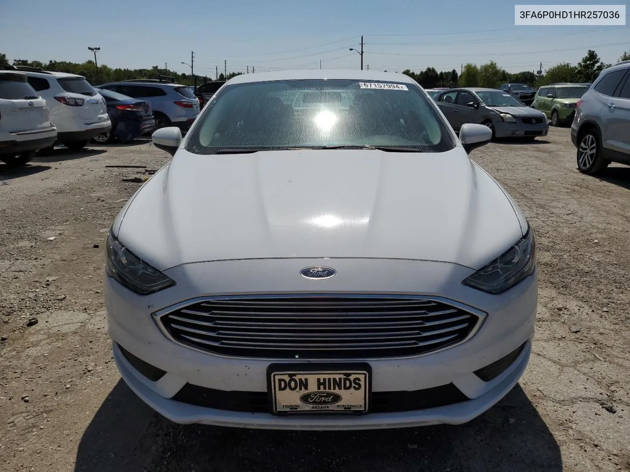 2017 Ford Fusion Se VIN: 3FA6P0HD1HR257036 Lot: 67157994