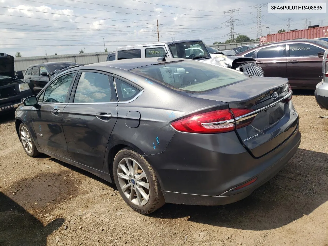 2017 Ford Fusion Se Hybrid VIN: 3FA6P0LU1HR408836 Lot: 67401934