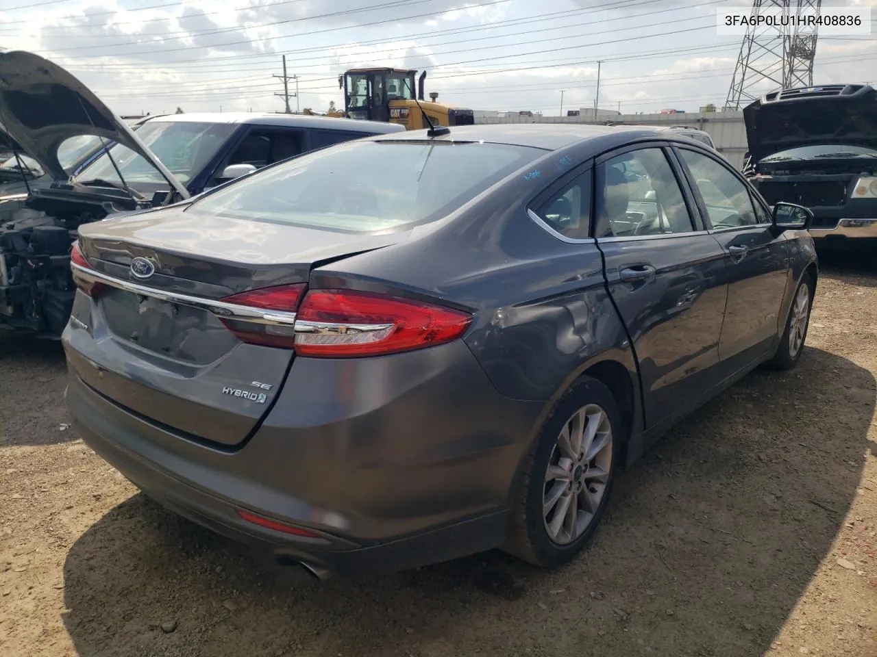 2017 Ford Fusion Se Hybrid VIN: 3FA6P0LU1HR408836 Lot: 67401934