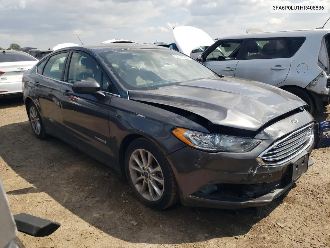 2017 Ford Fusion Se Hybrid VIN: 3FA6P0LU1HR408836 Lot: 67401934