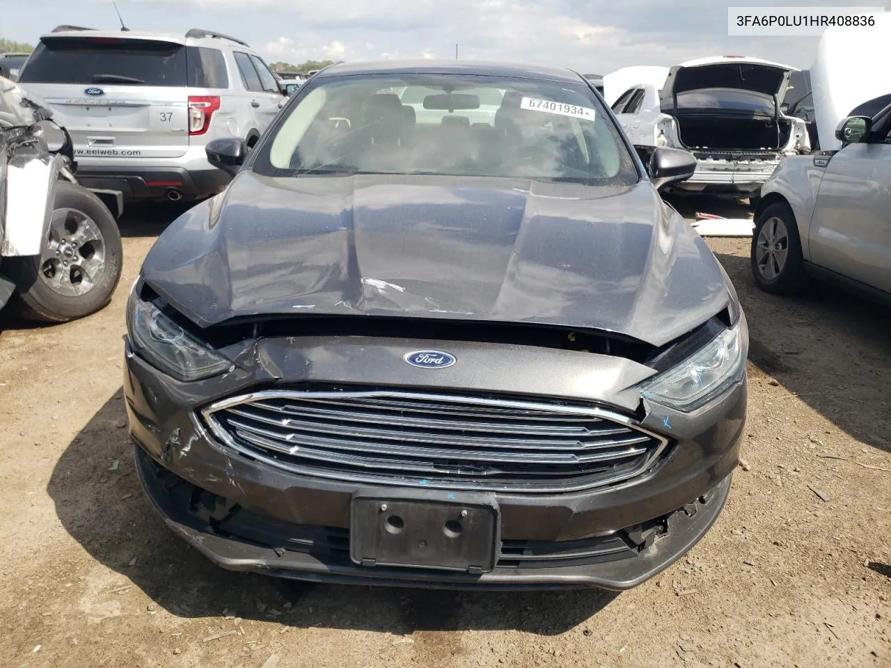 2017 Ford Fusion Se Hybrid VIN: 3FA6P0LU1HR408836 Lot: 67401934