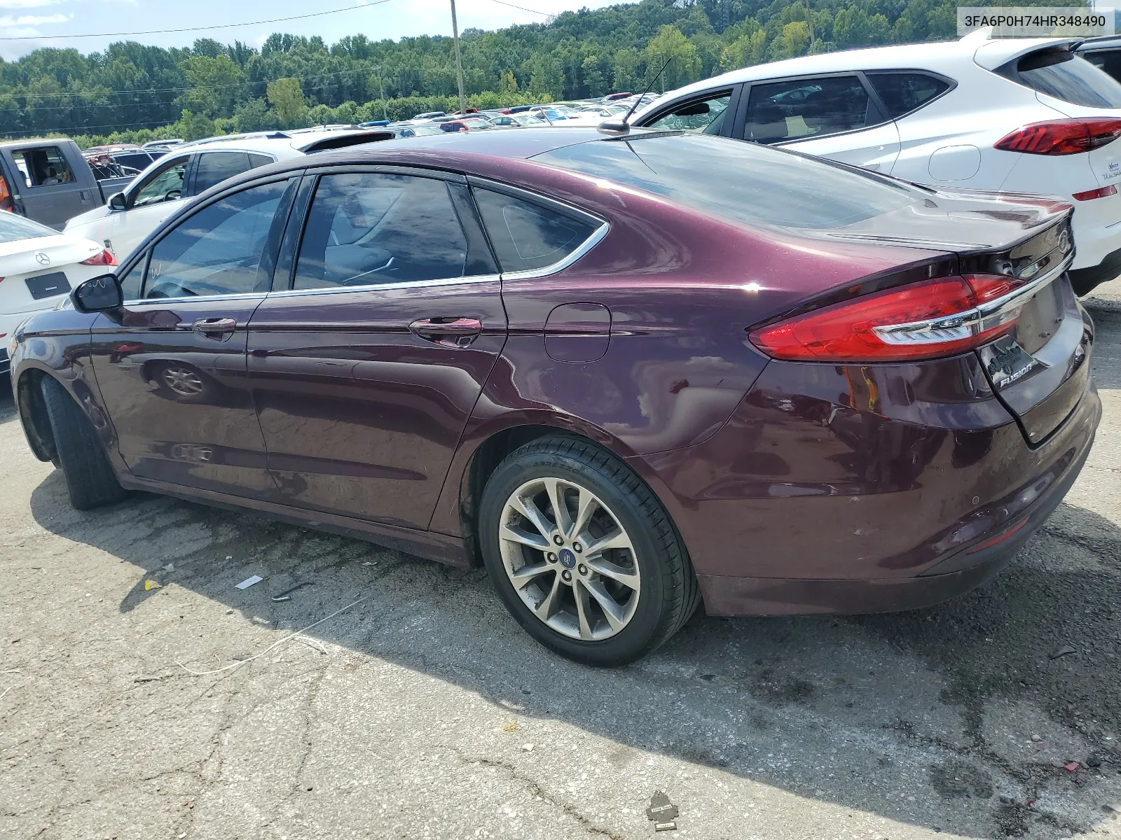 2017 Ford Fusion Se VIN: 3FA6P0H74HR348490 Lot: 67531124