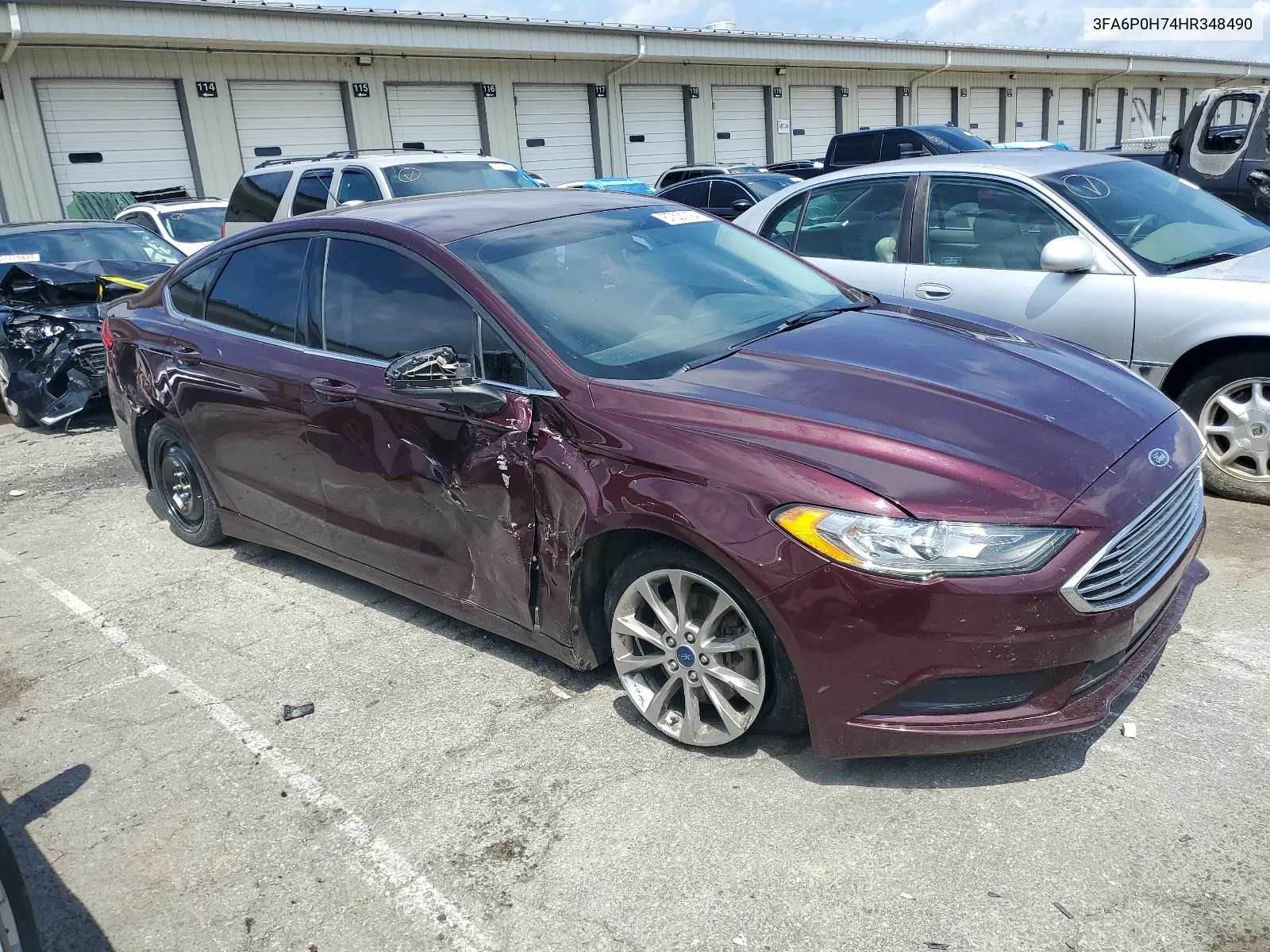 2017 Ford Fusion Se VIN: 3FA6P0H74HR348490 Lot: 67531124