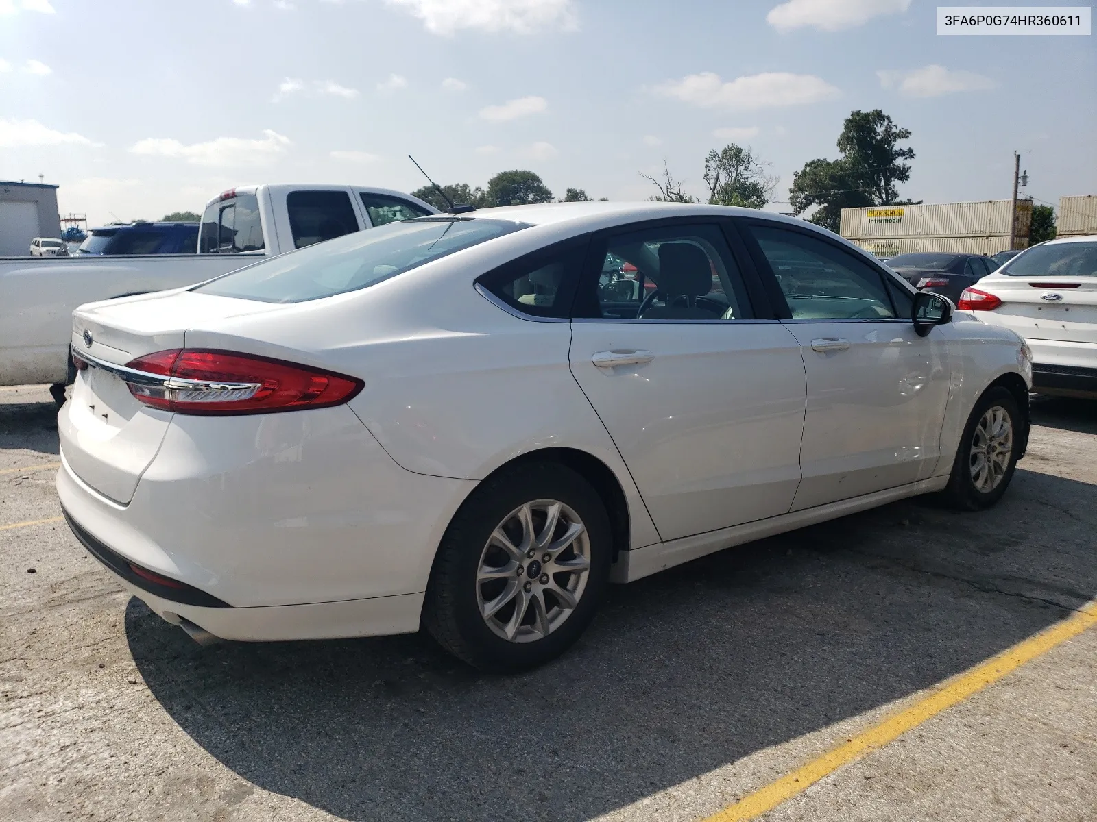 2017 Ford Fusion S VIN: 3FA6P0G74HR360611 Lot: 67547534