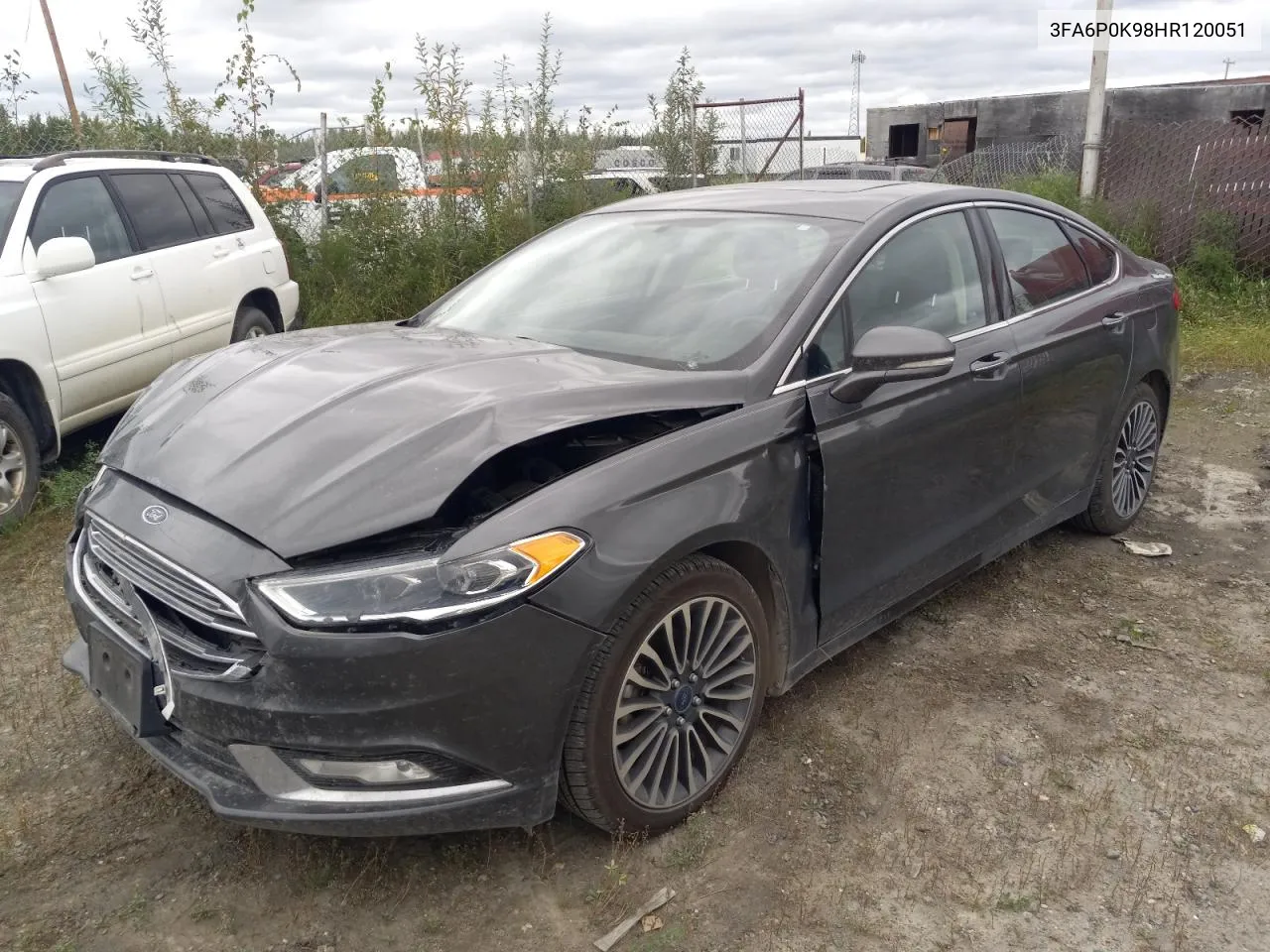 2017 Ford Fusion Titanium VIN: 3FA6P0K98HR120051 Lot: 67611224