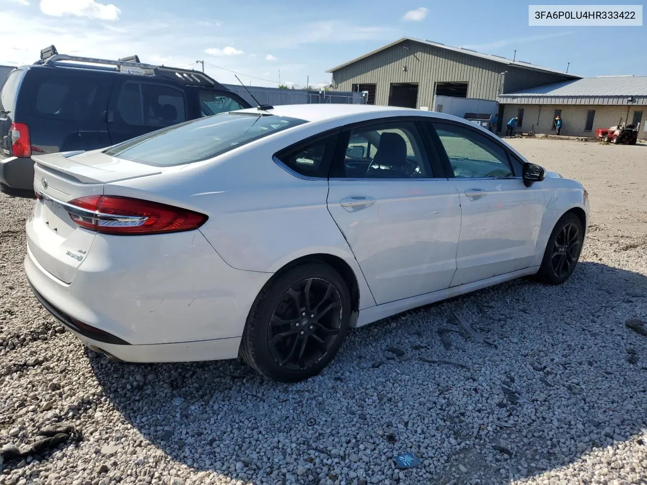 2017 Ford Fusion Se Hybrid VIN: 3FA6P0LU4HR333422 Lot: 67625274