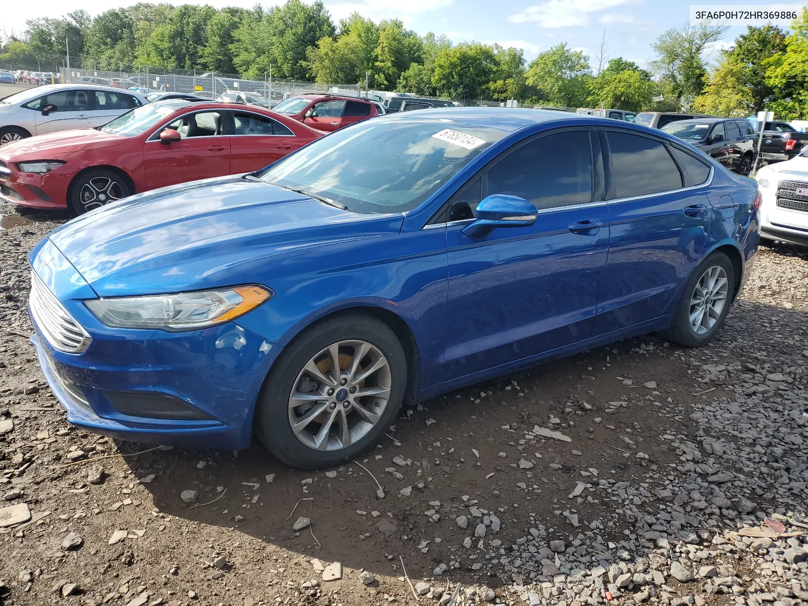 2017 Ford Fusion Se VIN: 3FA6P0H72HR369886 Lot: 67650134