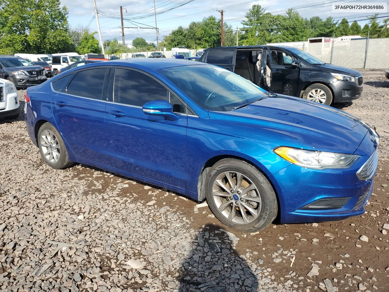 2017 Ford Fusion Se VIN: 3FA6P0H72HR369886 Lot: 67650134