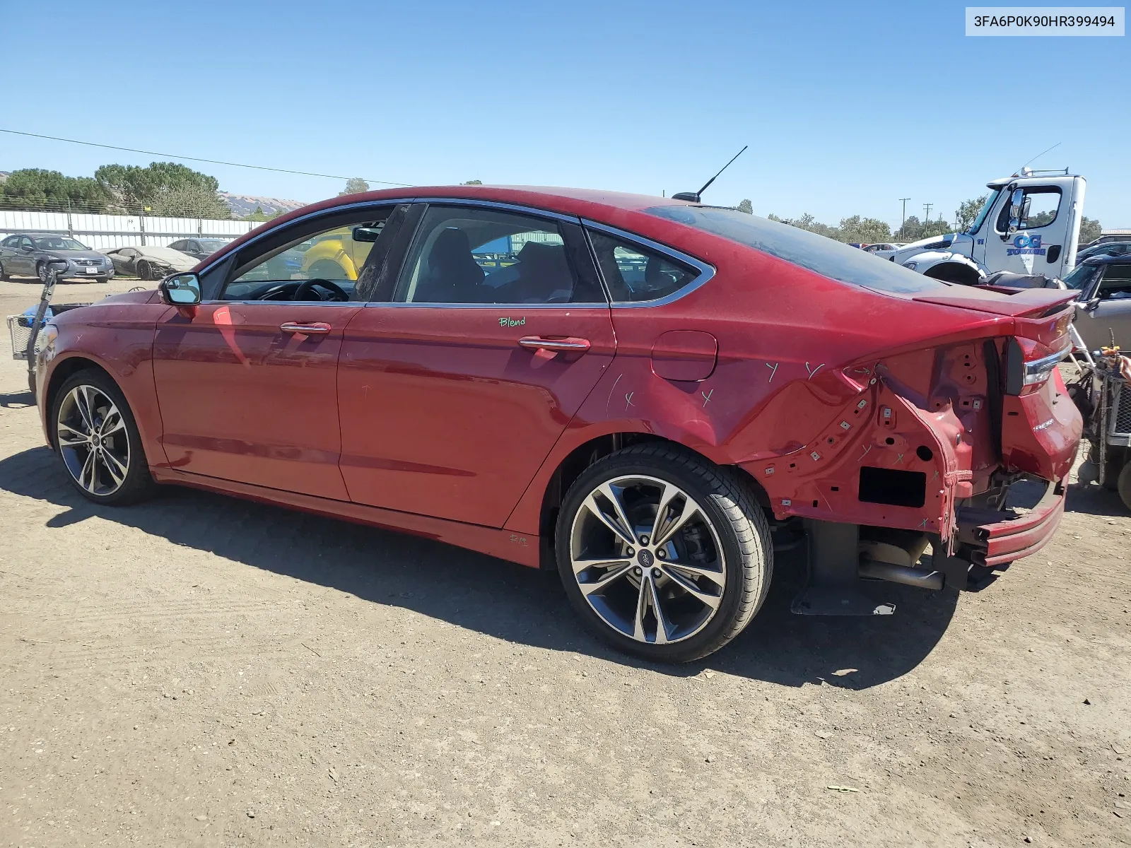 3FA6P0K90HR399494 2017 Ford Fusion Titanium