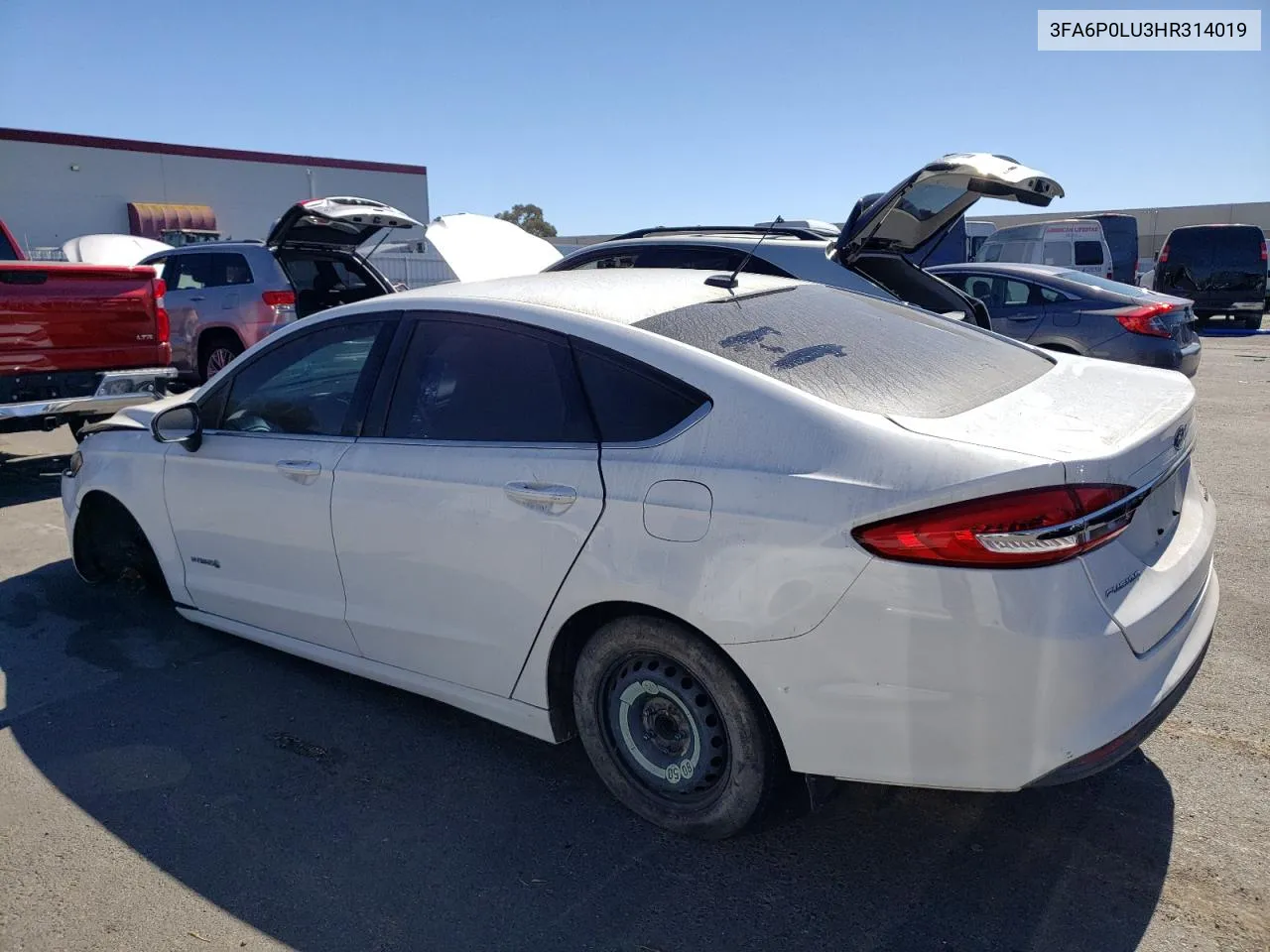 2017 Ford Fusion Se Hybrid VIN: 3FA6P0LU3HR314019 Lot: 67803864